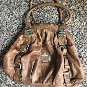 Large Cynthia Rowley camel/luggage tan tote purse